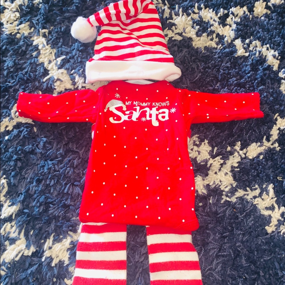 Newborn Christmas pajamas
